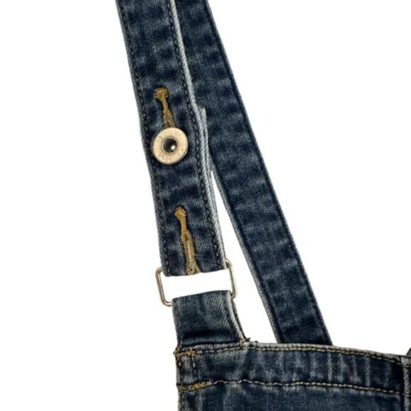 Levi’s | Denizen Blue Overall Shorts Women’s Size Small - Picture 7 of 11